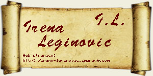 Irena Leginović vizit kartica